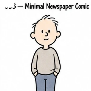 FA-033 · Minimal Newspaper Comic