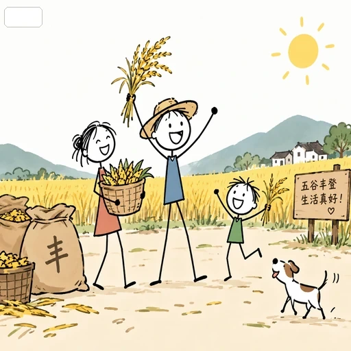 FA-039 · Hand-Drawn Stick Figure Cartoon